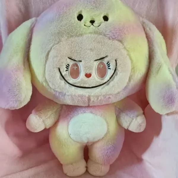 Maskotka z Kocyk Królik Tęczowy Pluszowy