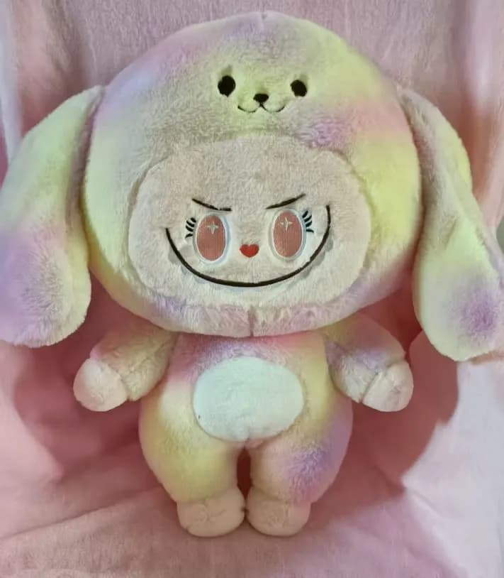 Maskotka z Kocyk Królik Tęczowy Pluszowy