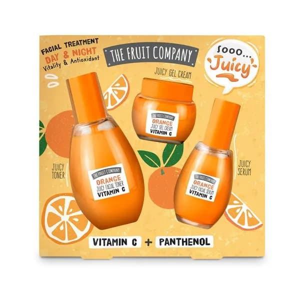Zestaw Juicy The Fruit Company: Toner, Serum, Krem Żelowy