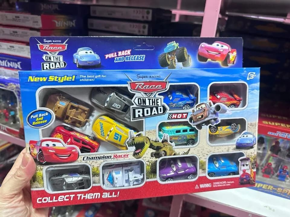 Samochód Race Car Zestaw Autek Pull-Back, 6 szt/paczka