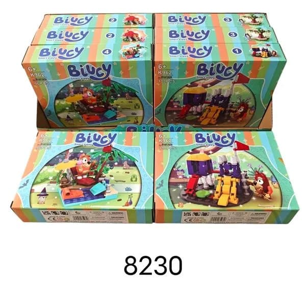 Klocki Bluey Biucy Smart Puppy Zestaw 96-100el 8 szt.