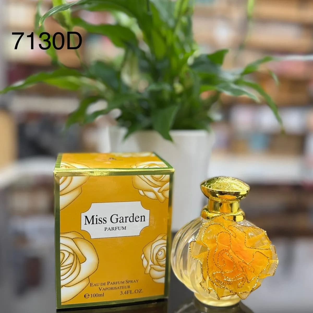 Perfumy Miss Garden 100ml - Woda Perfumowana z Ozdobnym Kwiatem