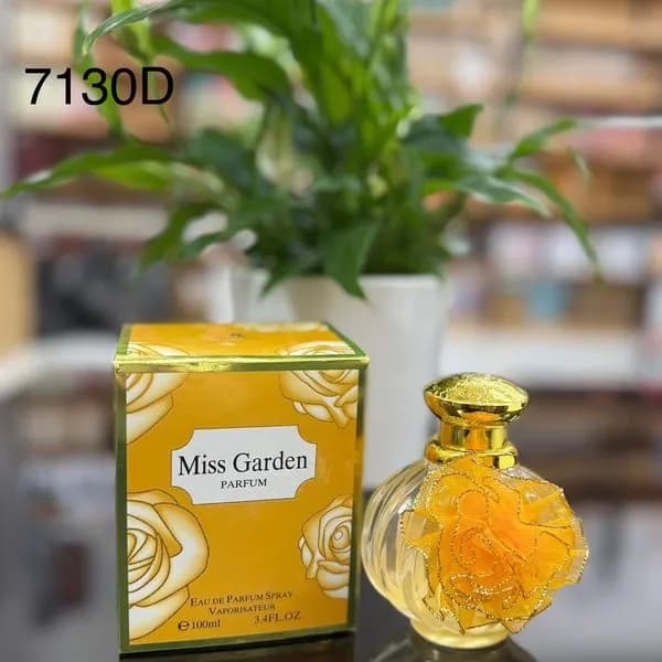 Perfumy Miss Garden 100ml - Woda Perfumowana z Ozdobnym Kwiatem