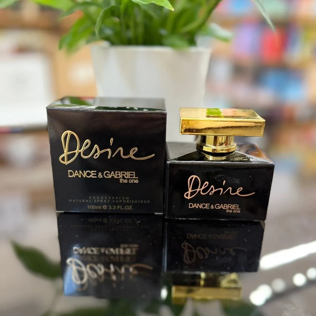 Perfumy Dance & Gabriel Desire 100ml, czarny flakon ze złotem