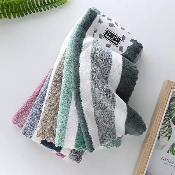 Ścierki mikrofibra 30/30cm Textile Boutique, miękkie w paski