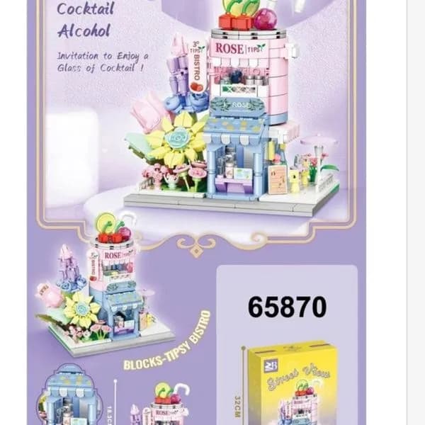 Klocki Street View Cocktail Alcohol Bistro 65870, 6 szt.