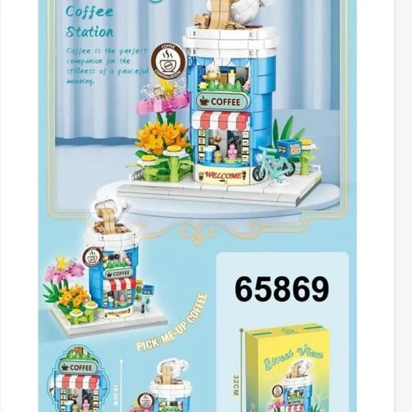 Klocki Street View Coffee Station 65869 - Kawiarnia 18.9cm