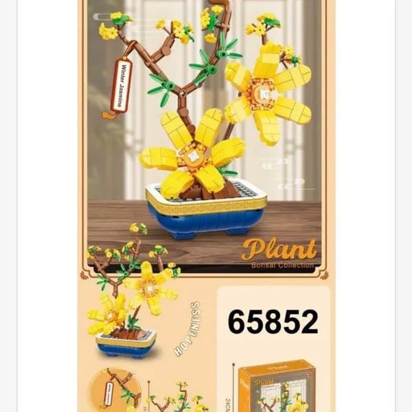 Klocki Kwiaty Plant Bonsai Jaśmin Zimowy 24cm 7 TOYS