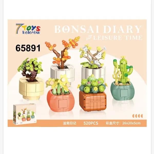 Klocki 7Toys Bonsai Diary 520PCS Zestaw Roślin 65891