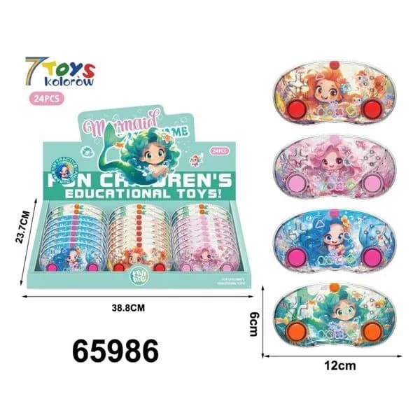 Gra Wodna Syrenka Water Game 12x6cm Zręcznościowa 24szt