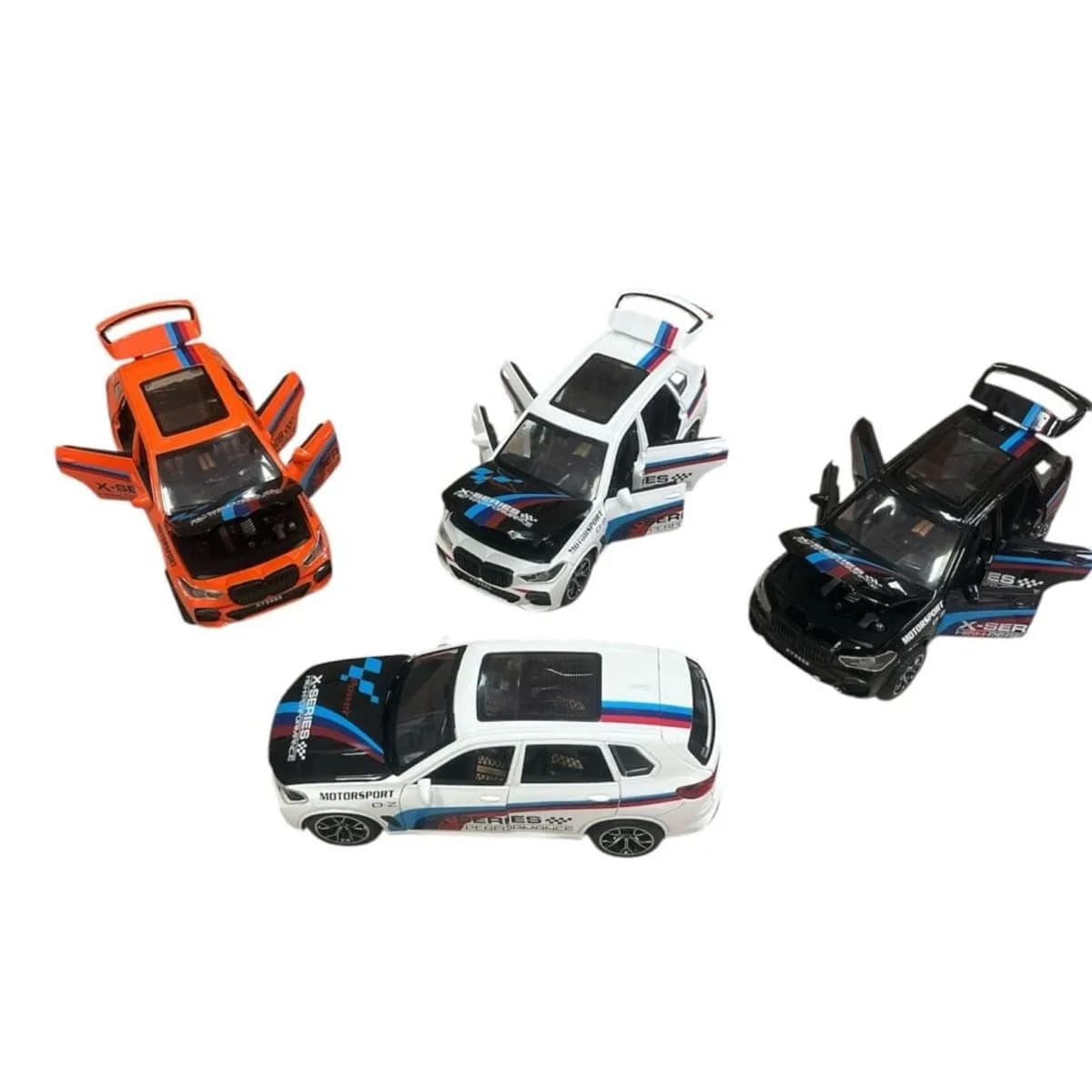 Samochód Motor Sport X-Series, otwierane elementy, zestaw 6 szt.