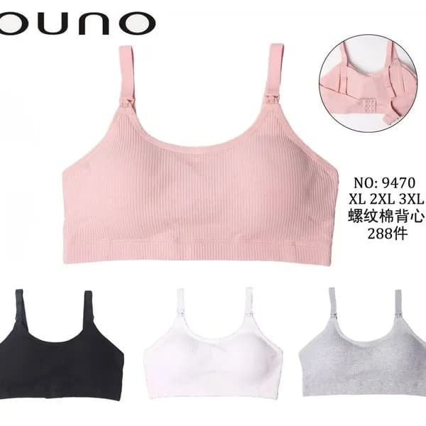 Biustonosze damskie Ouno do karmienia prążkowane XL-3XL 24szt