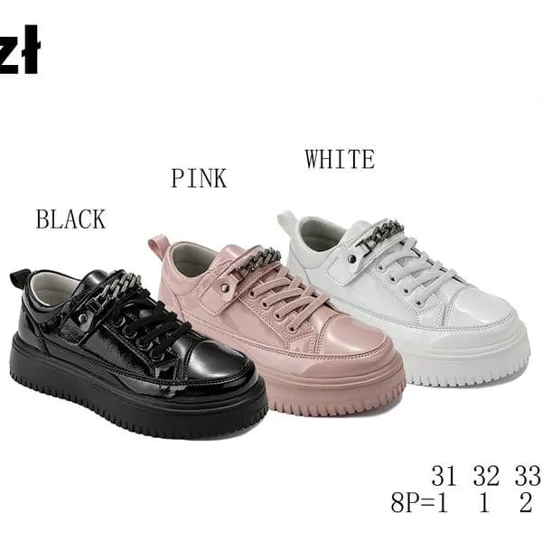 SPORTOWE DZIECIĘCE buty Apawwa T1230R lakierowane rozm. 31-36