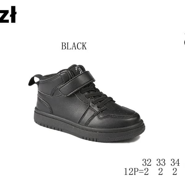 Buty sportowe dziecięce Apawwa GQ119-2 czarne, rozmiary 32-37