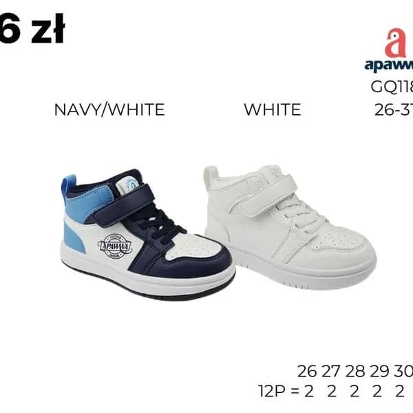 Buty sportowe dziecięce Apawwa GQ118, rozmiary 26-31, za kostkę