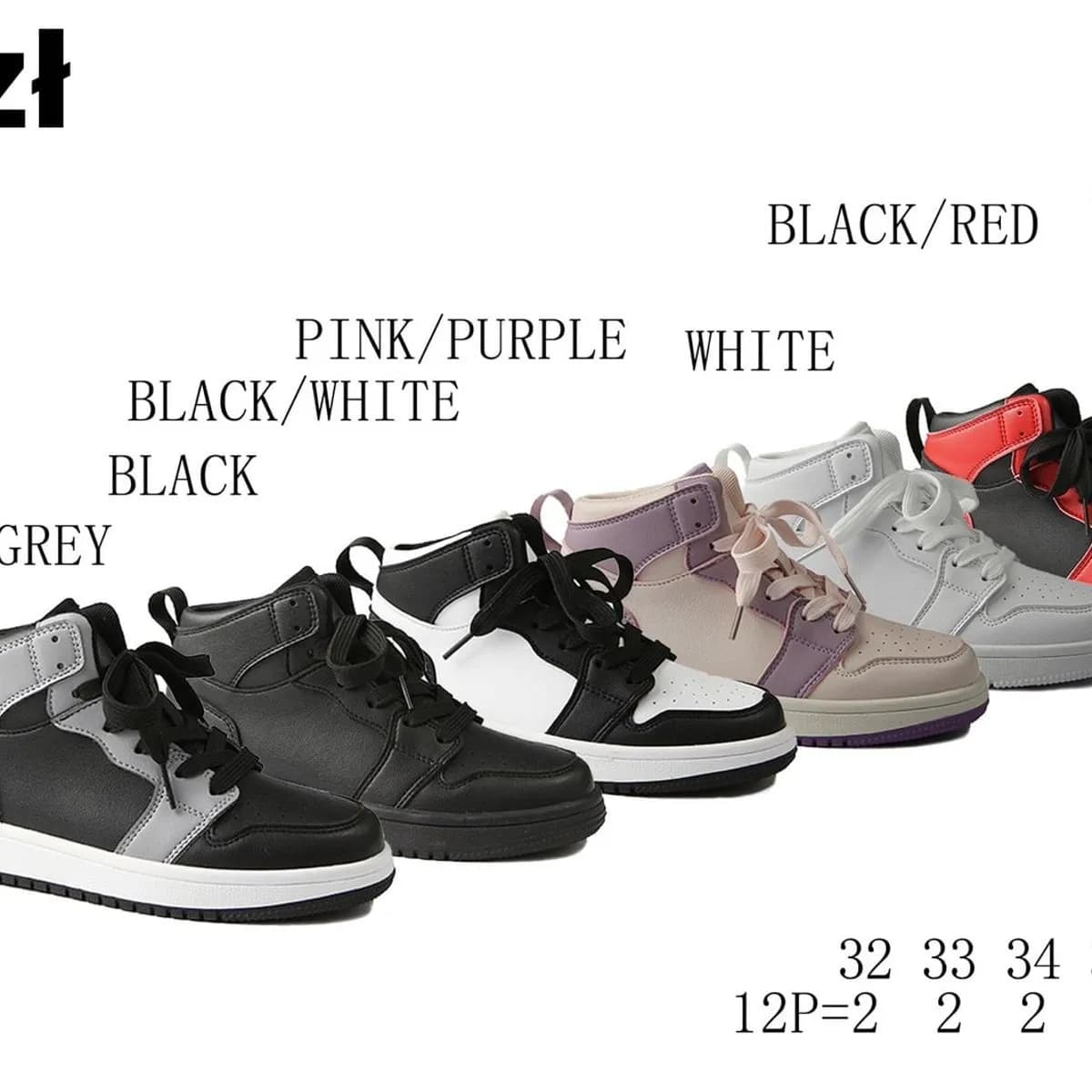 Buty Sportowe Dziecięce Apawwa TC829 Wysokie Rozmiary 32-37