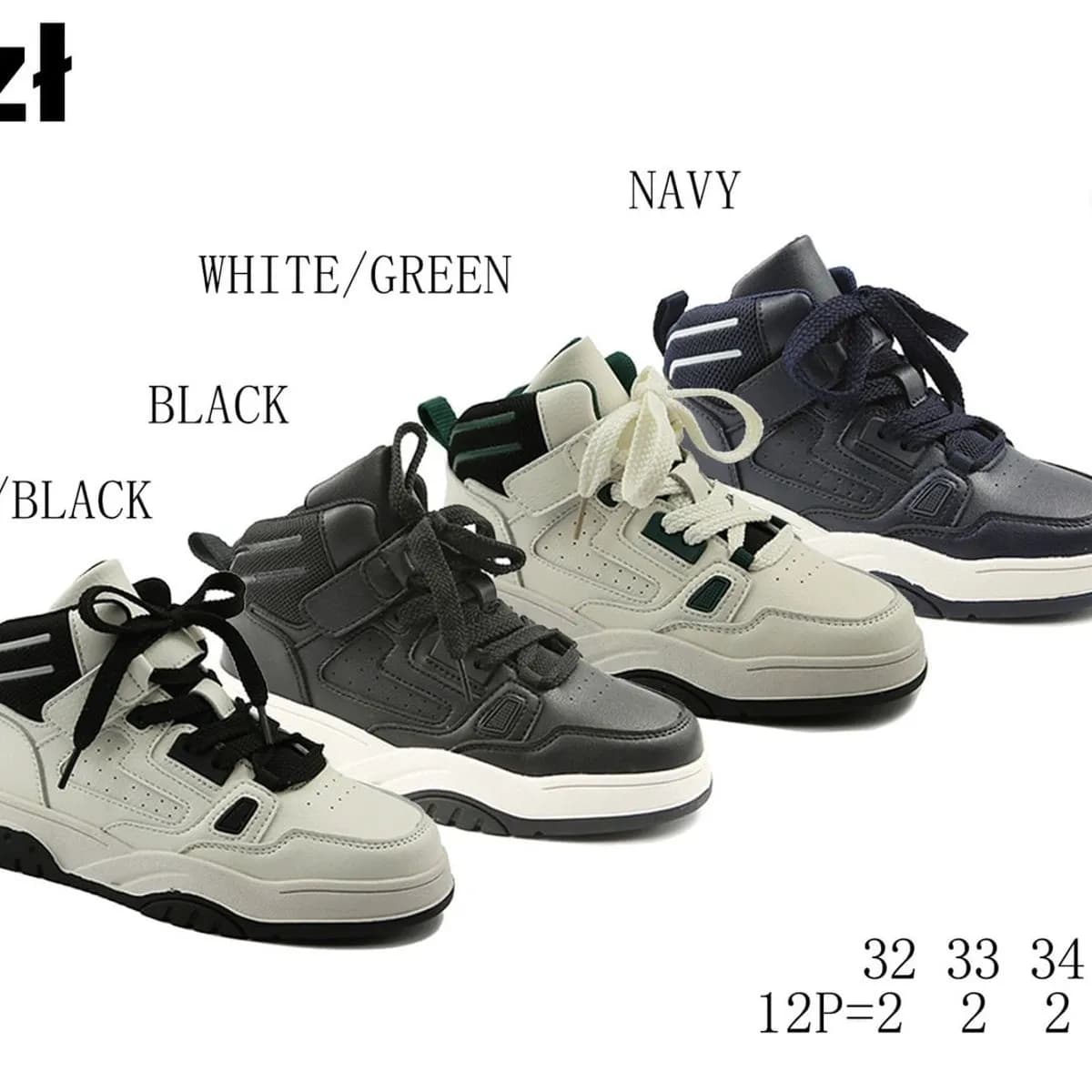 Buty sportowe dziecięce Apawwa T847 rozmiary 32-37 mix kolorów