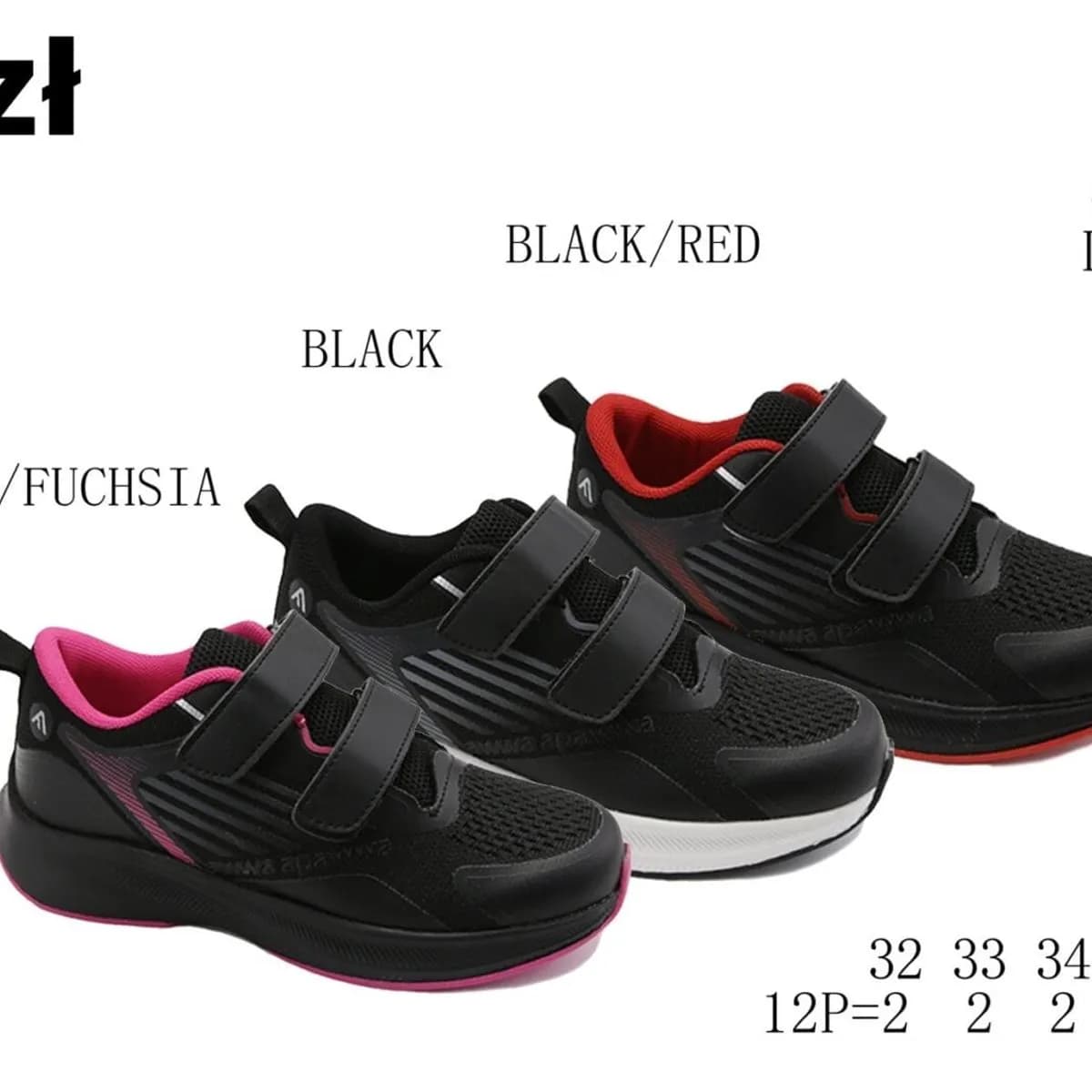 Buty sportowe dziecięce Apawwa LG1061P, r. 32-37, na rzepy