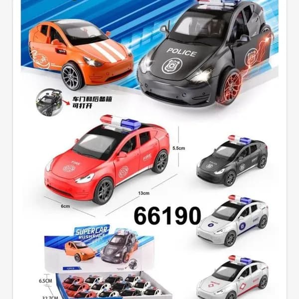 Samochód Super Car 13cm Napęd Inercyjny Mix Wzorów 12szt.