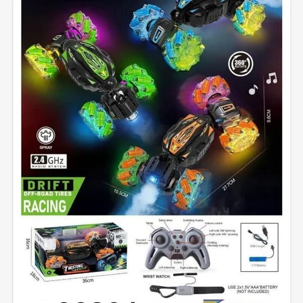 Sterowany Samochód Racing Car Drift Spray 27.7cm 2.4GHz Mix