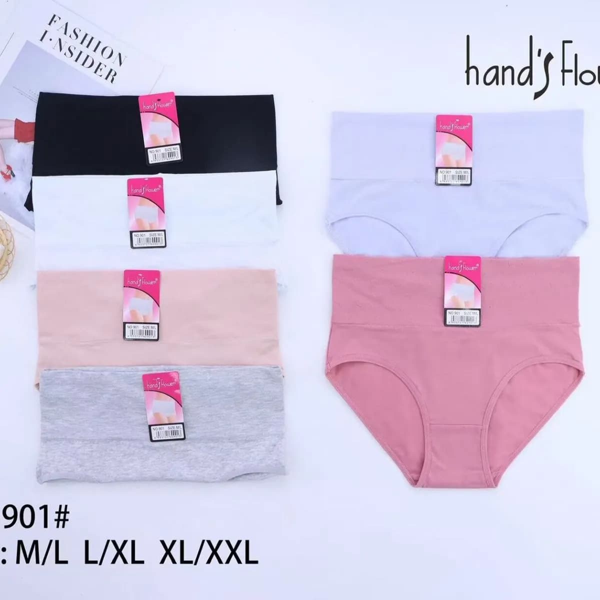 Majtki damskie Hand'shower 5 szt. M/L/XL/XXL/3XL