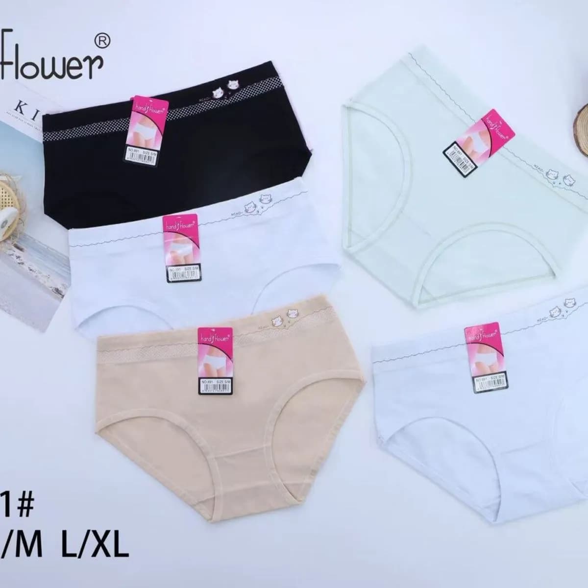 Majtki damskie HandysFlower N°391 S/M L/XL 5 szt