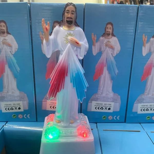 Figurka Jezus Boska Podświetlenie LED