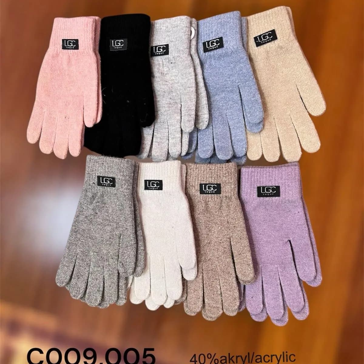 Rękawiczki damskie UGG C009,005 40% akryl