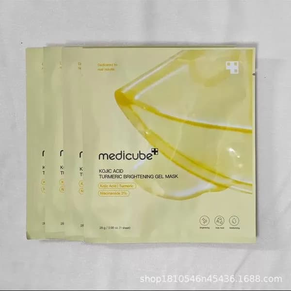 Maska Medicube+ Kwas Kwasowy Żelowa Kurkuma 4PCS 25g