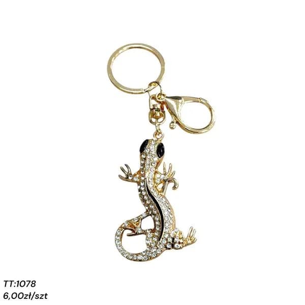 Brelok z ozdobną gekonem TT-1078