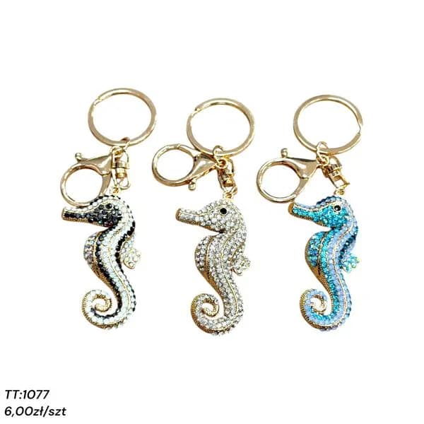 Brelok z konikiem morskim TT-1077, 3 kolory