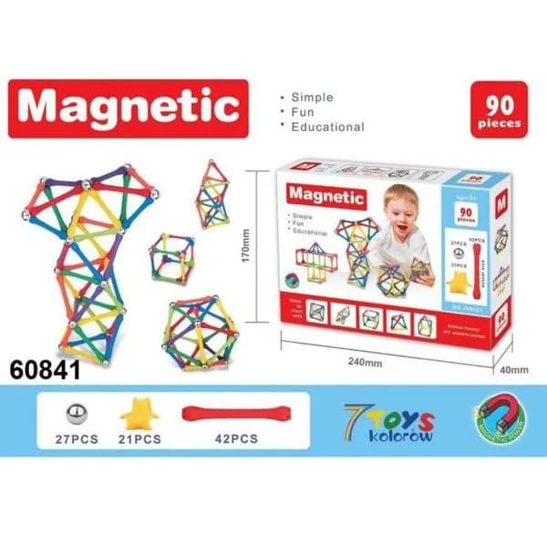 Zabawki Magnetic 90PCS