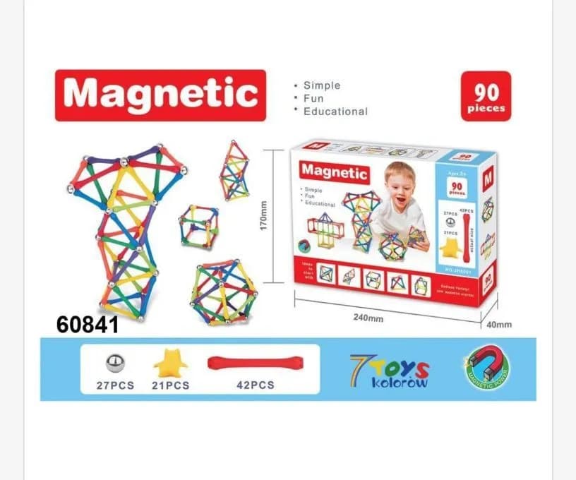 Zabawki Magnetic 90PCS
