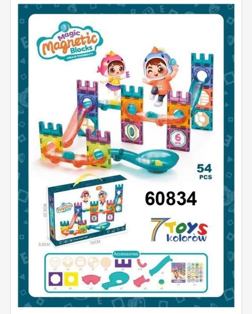 Zabawki Magic Magnetic Blocks 54PCS