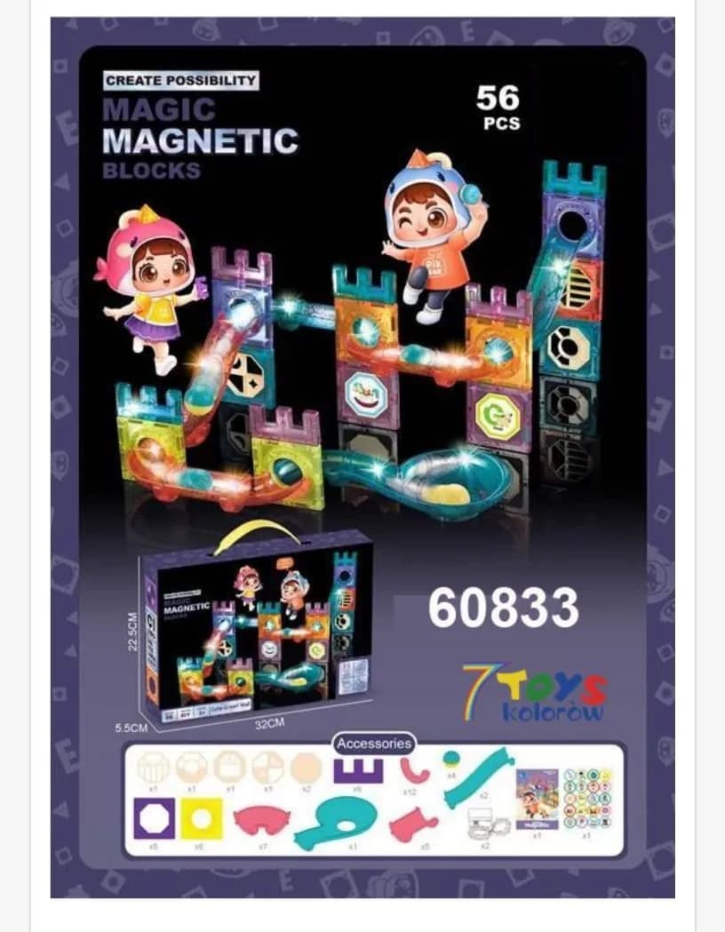 Zabawki Magic Magnetic Blocks 56PCS