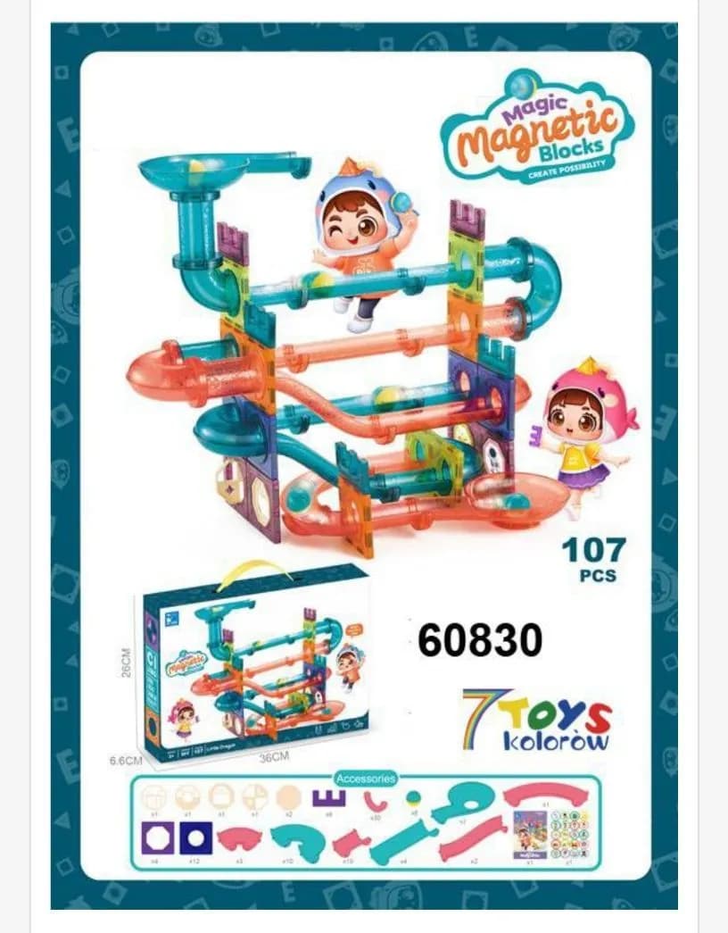 Zabawki Magic Magnetic Blocks 107PCS