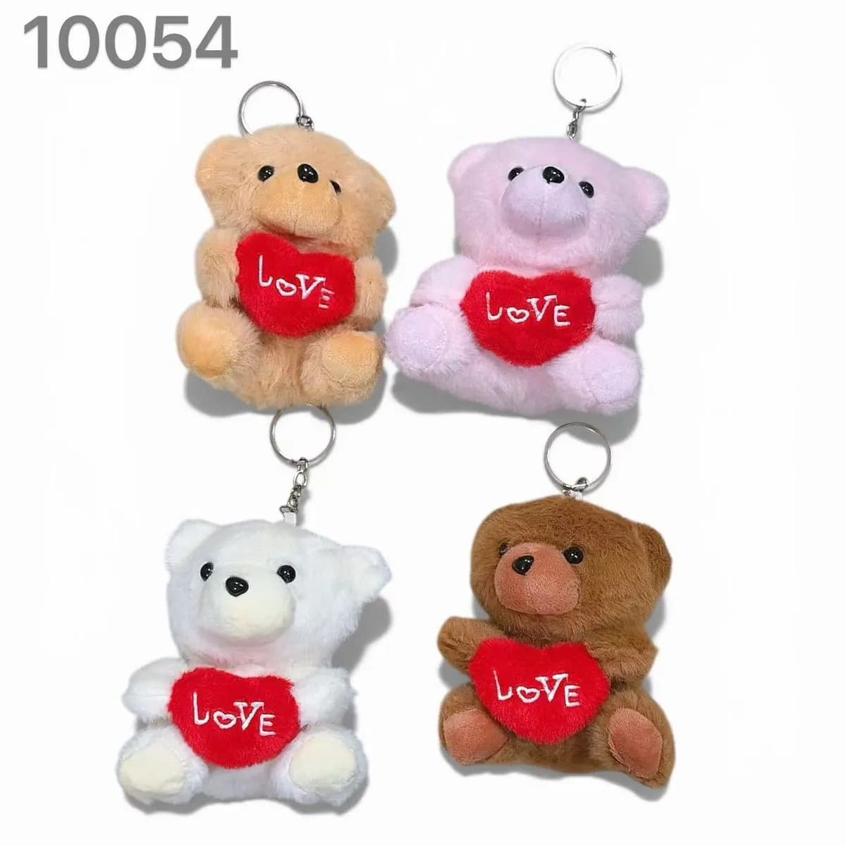 Brelok Miś z Sercem LOVE - 4 kolory