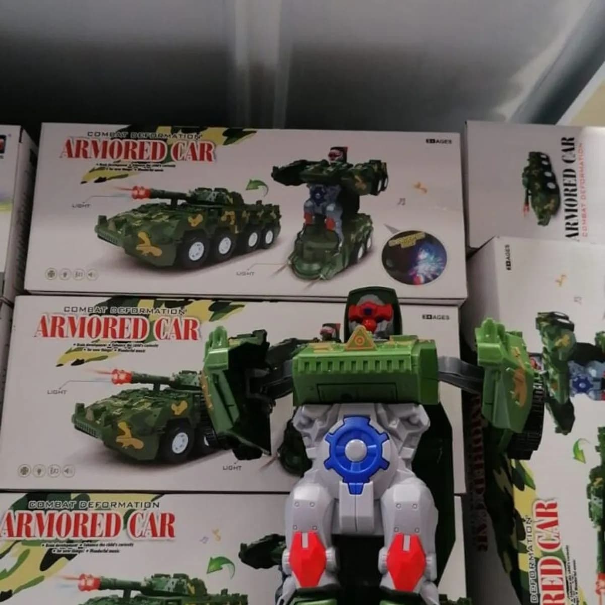 Samochód Robot 2 in 1 Armored Car Moro Światło Dźwięk