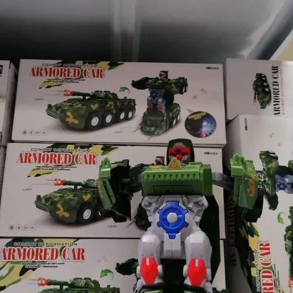 Samochód Robot 2 in 1 Armored Car Moro Światło Dźwięk