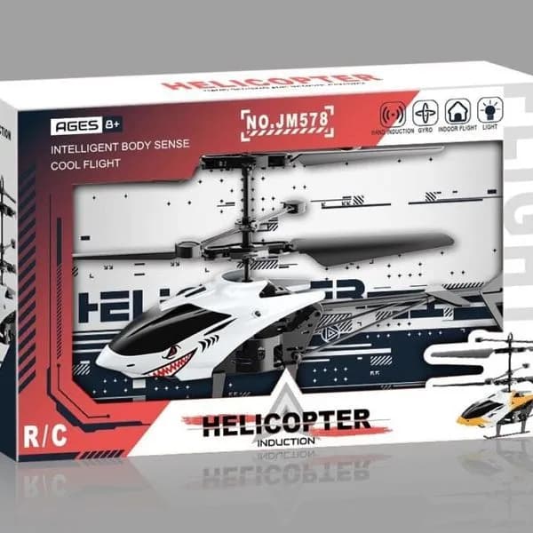 Mini Helicopter Induction JM578 Sterowany Ręką Rekin