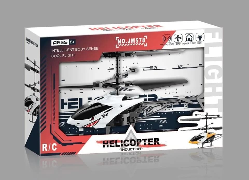 Mini Helicopter Induction JM578 Sterowany Ręką Rekin