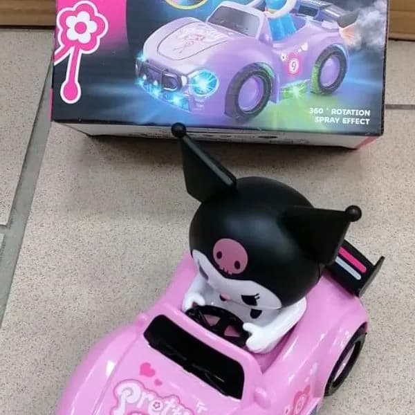 Samochód Pretty Girl Muzyczny Spray Roadster, Światło, Obrót 360