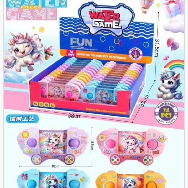 Gra Wodne Water Game Jednorożec 16cm, Zręcznościowa, 24 szt.