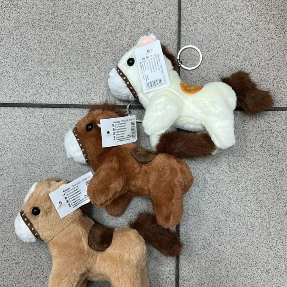 Brelok Maskotka Koń Pluszowy Mix Kolorów 12 szt.