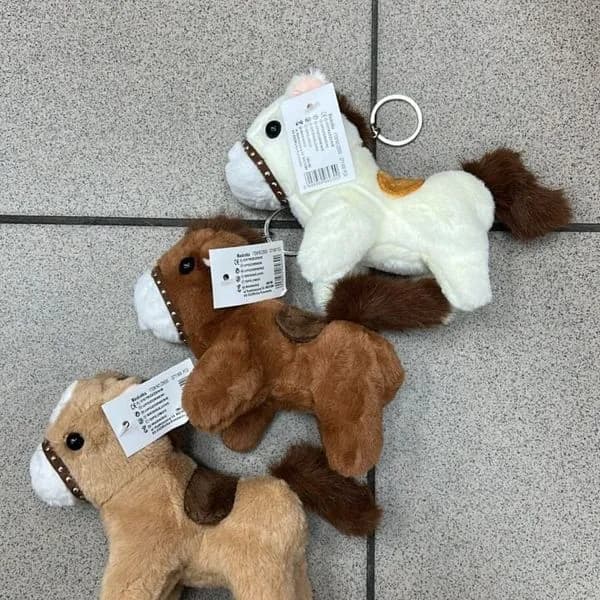 Brelok Maskotka Koń Pluszowy Mix Kolorów 12 szt.