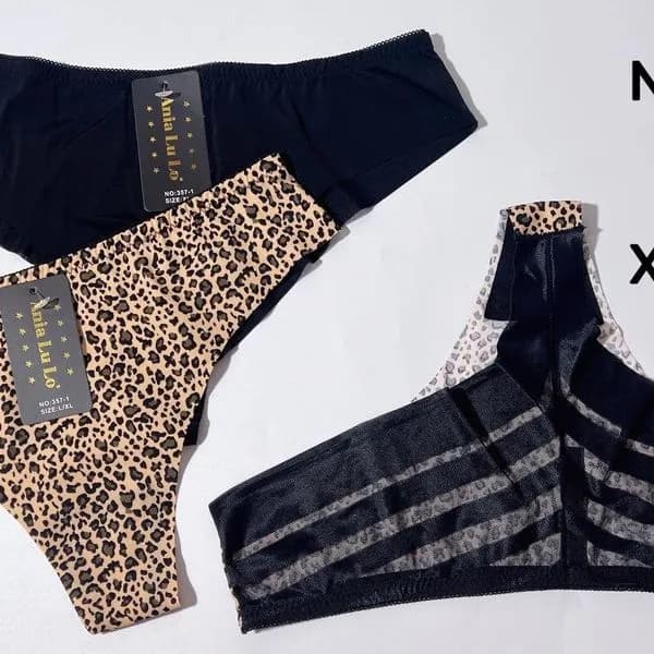 Majtki damskie Ania Lu Lo, mix wzorów i panterka, 24 szt.
