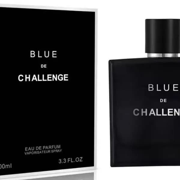 Perfumy męskie BLUE DE CHALLENGE 100ml EDP czarny flakon