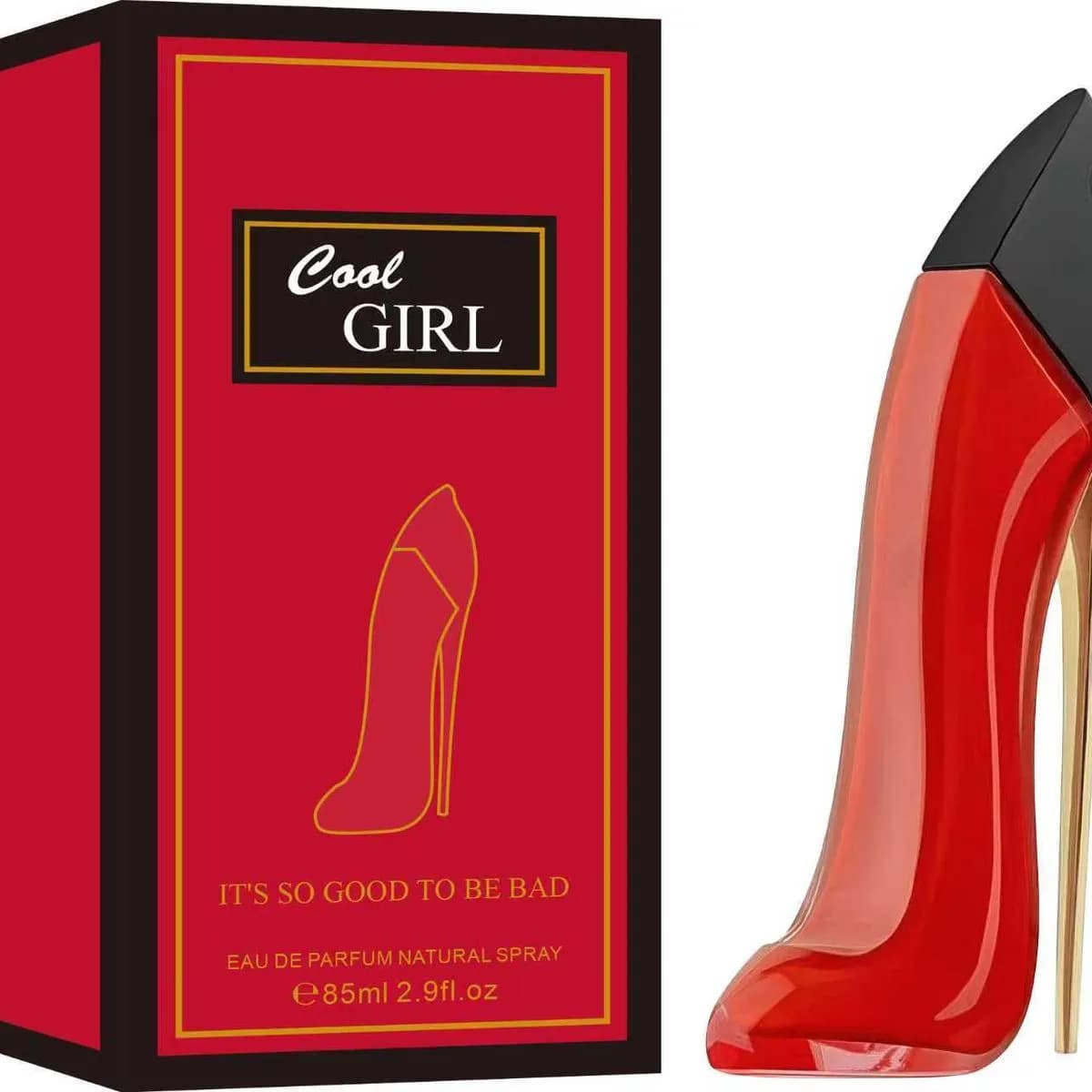 Perfumy damskie COOL GIRL 100ml EDP - czerwony flakon szpilka