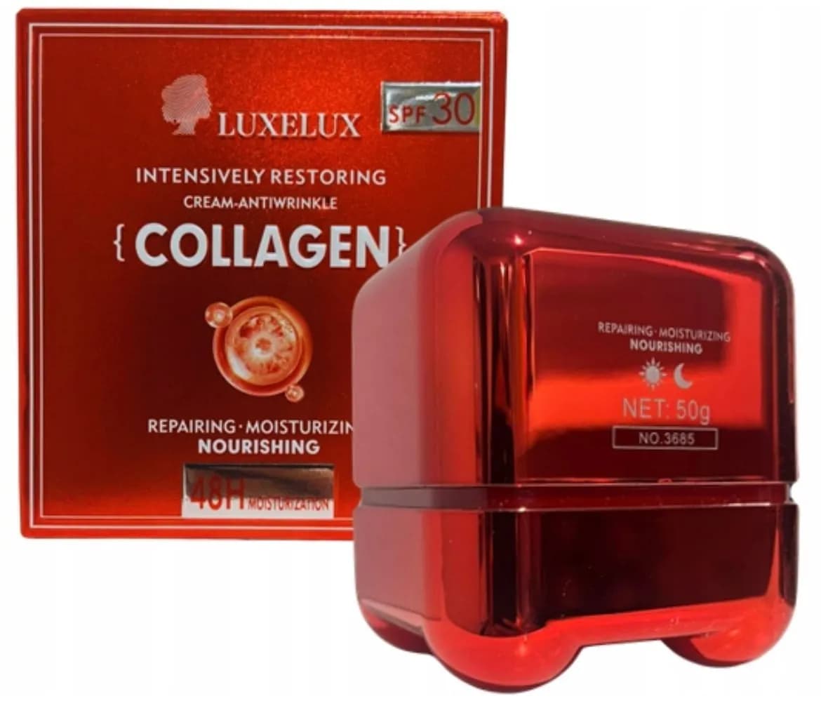 Krem LUXELUX Collagen Dzień&Noc 50 ml SPF 30 Przeciwzmarszczkowy