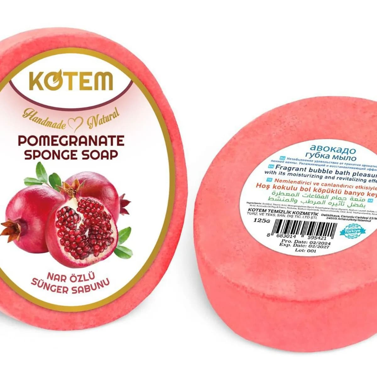 Mydełka Naturalne Gąbką 125gr